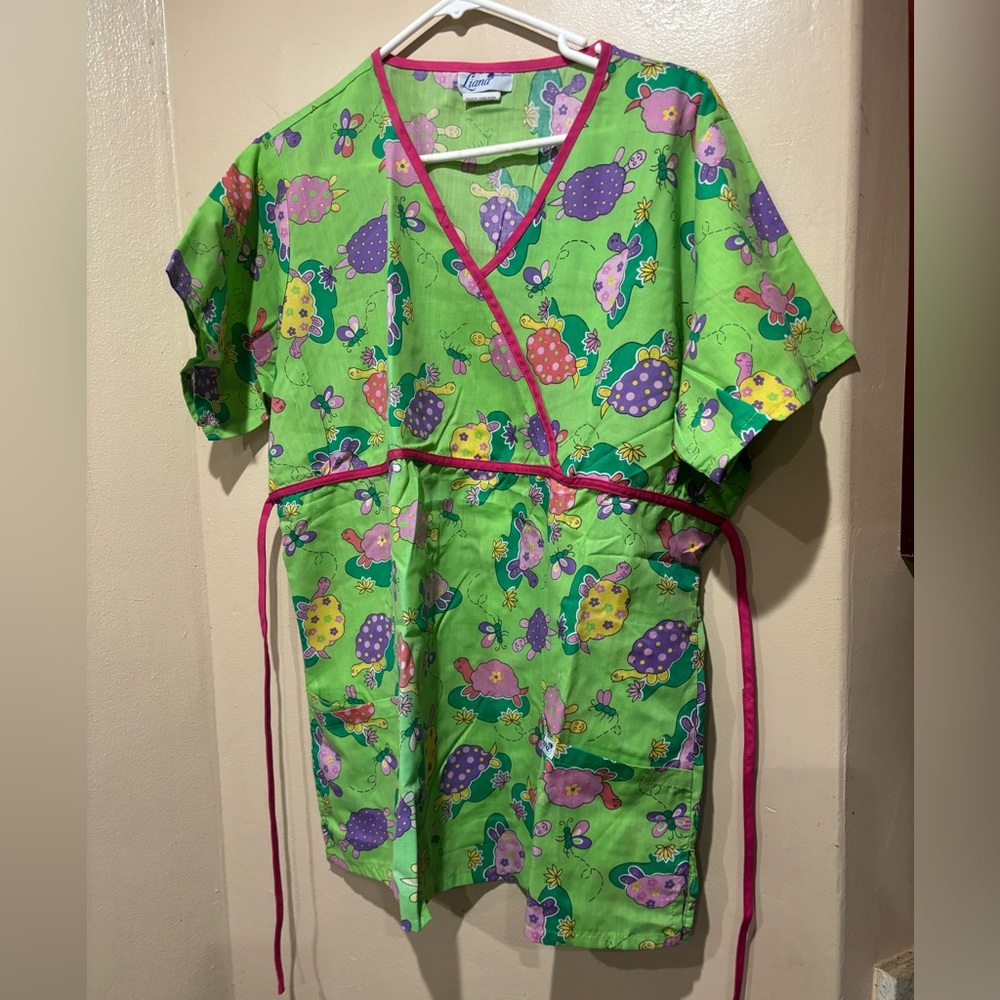 Colorful  Scrub Top